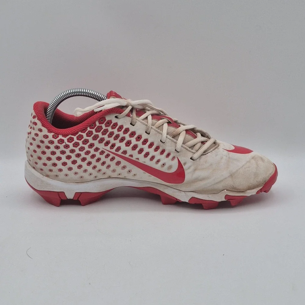 Nike Vapor‎ Fastflex Football Cleats Shoes Mens Size 10 White Red A07945-116